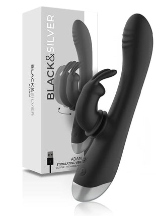 BLACK&SILVER - DJ. ADAM SILIKON-KANINCHEN-STIMULATOR - Rabbit-Vibratoren