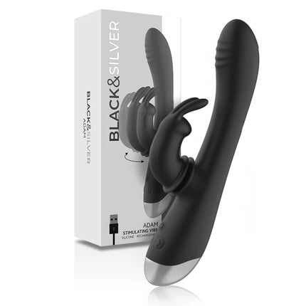 BLACK&SILVER - DJ. ADAM SILIKON-KANINCHEN-STIMULATOR - Rabbit-Vibratoren
