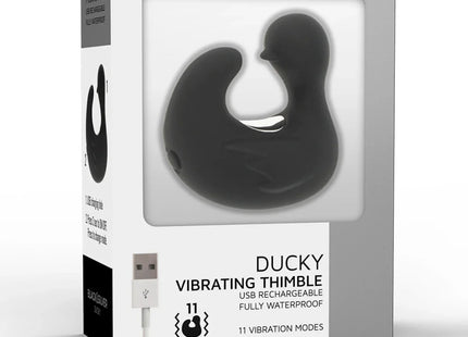 BLACK&SILVER - DUCKYMANIA STIMULIERENDE ENTE - Fingervibrator