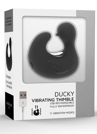 BLACK&SILVER - DUCKYMANIA STIMULIERENDE ENTE - Fingervibrator