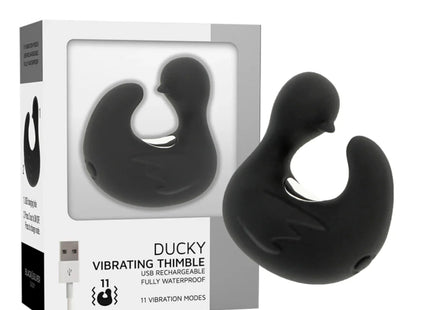 BLACK&SILVER - DUCKYMANIA STIMULIERENDE ENTE - Fingervibrator