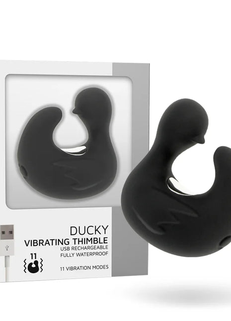 BLACK&SILVER - DUCKYMANIA STIMULIERENDE ENTE - Fingervibrator