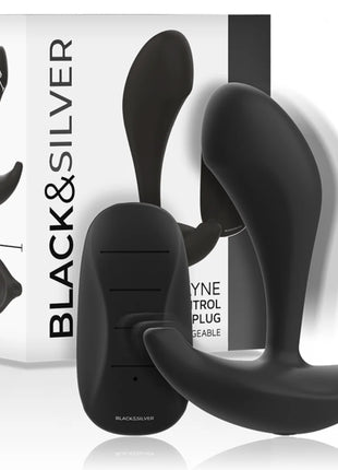 BLACK&SILVER - DWAYNE ANAL PLUG - FERNBEDIENUNG - Prostata-Vibratoren
