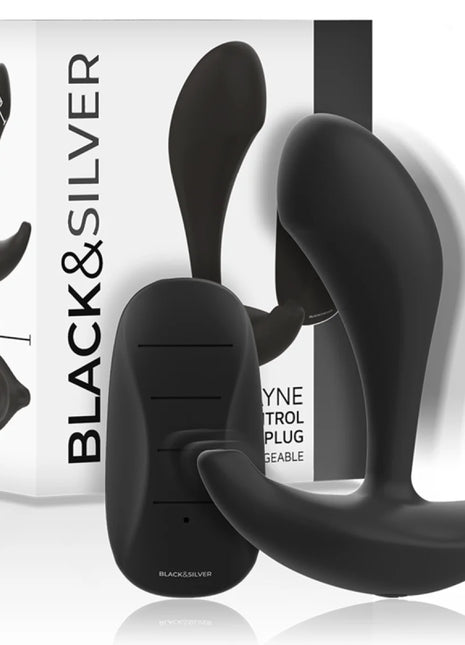 BLACK&SILVER - DWAYNE ANAL PLUG - FERNBEDIENUNG - Prostata-Vibratoren