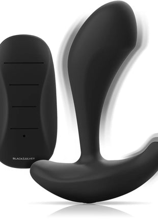 BLACK&SILVER - DWAYNE ANAL PLUG - FERNBEDIENUNG - Prostata-Vibratoren