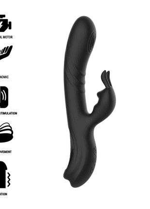 BLACK&SILVER - JAMIE SILIKON-KANINCHENSTIMULATOR - Rabbit-Vibratoren