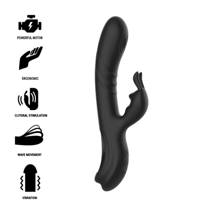 BLACK&SILVER - JAMIE SILIKON-KANINCHENSTIMULATOR - Rabbit-Vibratoren