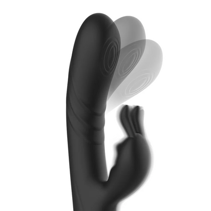 BLACK&SILVER - JAMIE SILIKON-KANINCHENSTIMULATOR - Rabbit-Vibratoren