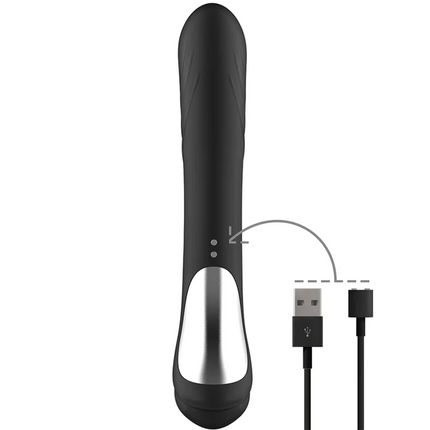 BLACK&SILVER - JAMIE SILIKON-KANINCHENSTIMULATOR - Rabbit-Vibratoren