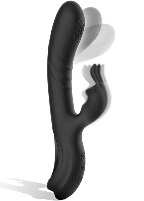 BLACK&SILVER - JAMIE SILIKON-KANINCHENSTIMULATOR - Rabbit-Vibratoren