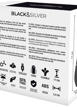 BLACK&SILVER - JENELL VIBRIEREI - Vibrierendes Ei