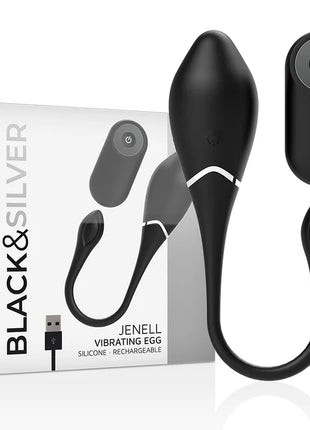 BLACK&SILVER - JENELL VIBRIEREI - Vibrierendes Ei