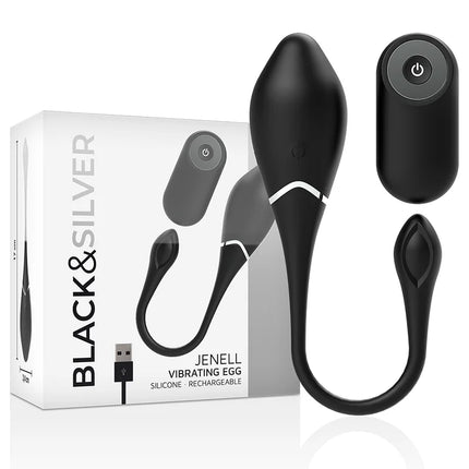 BLACK&SILVER - JENELL VIBRIEREI - Vibrierendes Ei
