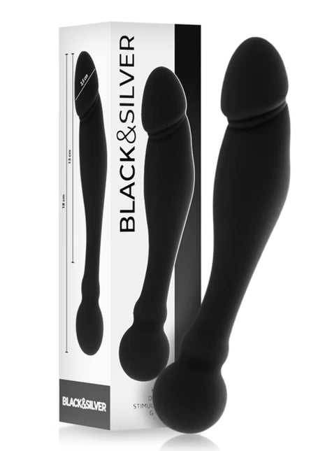 BLACK&SILVER - KARL G-PUNKT-STIMULIERENDER DILDO 18 CM - Anal-Dildo
