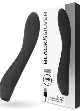 BLACK&SILVER - KEAN VIBRATOR TOUCH-STEUERUNG - G-Punkt-Vibrator