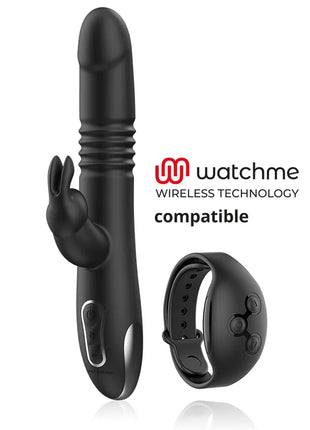 BLACK&SILVER - KENJI STIMULIERENDE VIBE KOMPATIBEL MIT WATCHME DRAHTLOSER TECHNOLOGIE - Rabbit-Vibratoren
