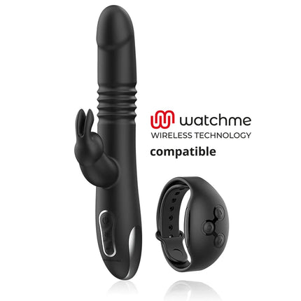 BLACK&SILVER - KENJI STIMULIERENDE VIBE KOMPATIBEL MIT WATCHME DRAHTLOSER TECHNOLOGIE - Rabbit-Vibratoren