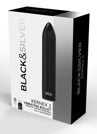 BLACK&SILVER - KERNEX 2 SCHWARZ VIBRIERENDE MAGNETKUGEL - Vibrierende Kugeln