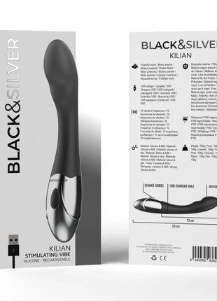 BLACK&SILVER - KILIAN STIMULIERENDE VIBE - G-Punkt-Vibrator
