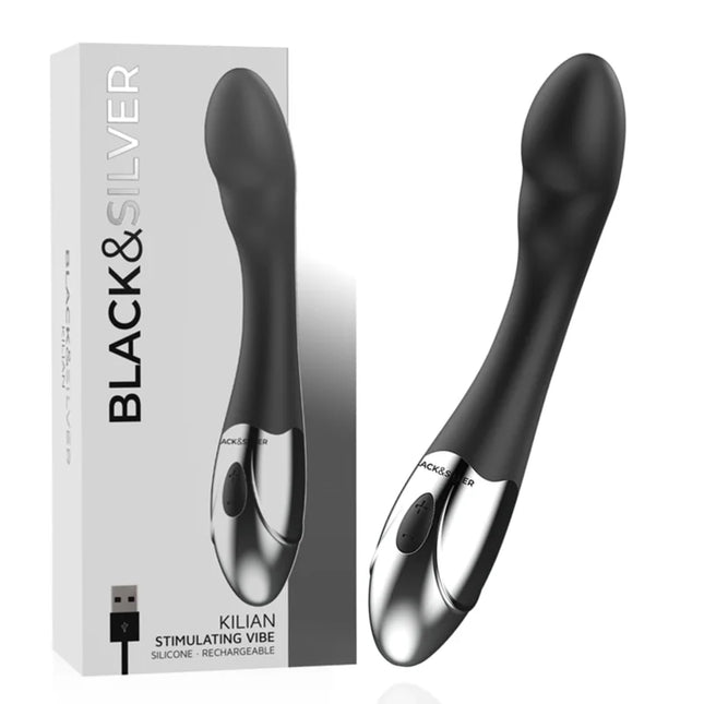 BLACK&SILVER - KILIAN STIMULIERENDE VIBE - G-Punkt-Vibrator