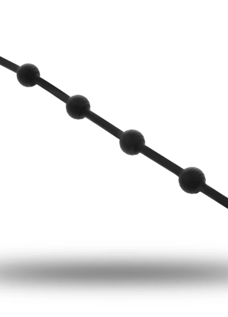 BLACK&SILVER - KORG ANAL ROSENKRANZ SILIKON INITIATION 21 CM - Analketten