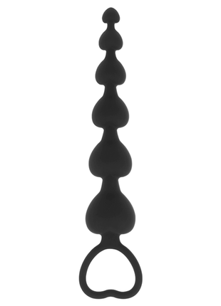 BLACK&SILVER - MILA ANAL-HERZKETTE 18 CM - Analketten
