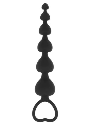 BLACK&SILVER - MILA ANAL-HERZKETTE 18 CM - Analketten
