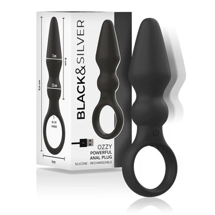 BLACK&SILVER - OZZY LEISTUNGSSTARKER ANALPLUG - Anal-Vibratoren