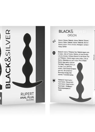BLACK&SILVER - RUPERT ANALKUGELKETTE 10 CM - Analkugeln