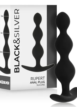 BLACK&SILVER - RUPERT ANALKUGELKETTE 10 CM - Analkugeln
