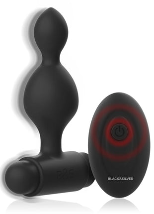 BLACK&SILVER - TUCKER KLEINE ANALSTECKER - MIT FERNBEDIENUNG - Anal-Vibratoren
