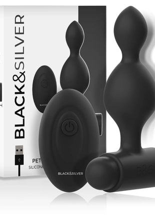 BLACK&SILVER - TUCKER KLEINE ANALSTECKER - MIT FERNBEDIENUNG - Anal-Vibratoren