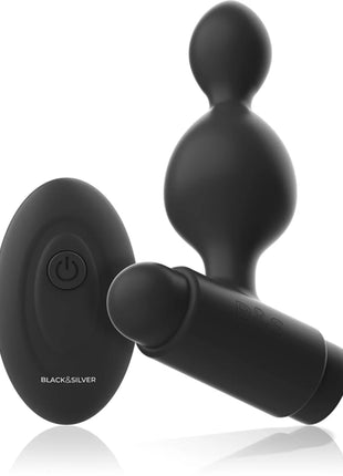 BLACK&SILVER - TUCKER KLEINE ANALSTECKER - MIT FERNBEDIENUNG - Anal-Vibratoren