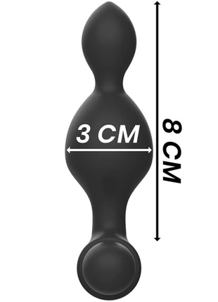 BLACK&SILVER - TUCKER KLEINE ANALSTECKER - MIT FERNBEDIENUNG - Anal-Vibratoren
