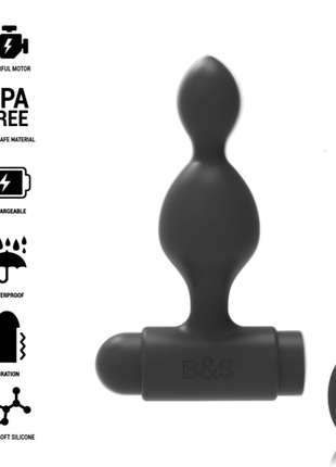 BLACK&SILVER - TUCKER KLEINE ANALSTECKER - MIT FERNBEDIENUNG - Anal-Vibratoren