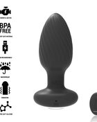 BLACK&SILVER - WELLS PLUG SILIKON ANAL ROTATOR - FERNBEDIENUNG - Anal-Vibratoren