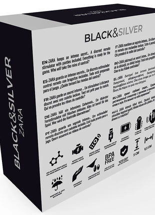 BLACK&SILVER - ZARA-STIMULATOR MIT FERNBEDIENUNG UND KOSTENLOSEM HÖSCHEN - Minivibrator