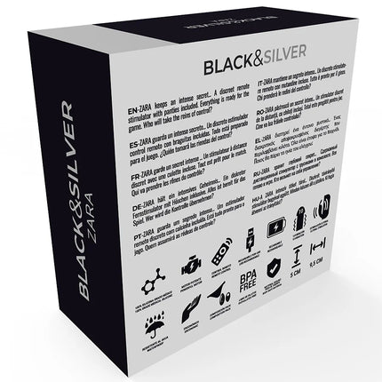 BLACK&SILVER - ZARA-STIMULATOR MIT FERNBEDIENUNG UND KOSTENLOSEM HÖSCHEN - Minivibrator