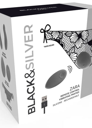 BLACK&SILVER - ZARA-STIMULATOR MIT FERNBEDIENUNG UND KOSTENLOSEM HÖSCHEN - Minivibrator