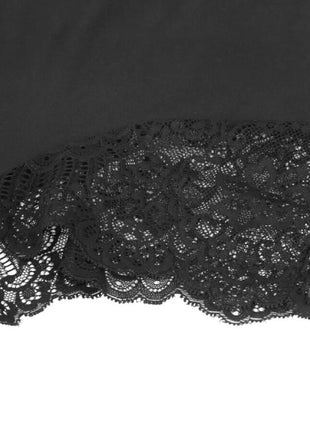 Blütenzauber Body – Eleganz - Schwarz - Bodys