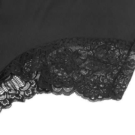 Blütenzauber Body – Eleganz - Schwarz - Bodys