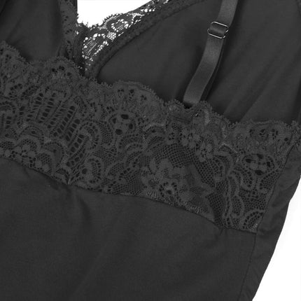 Blütenzauber Body – Eleganz - Schwarz - Bodys