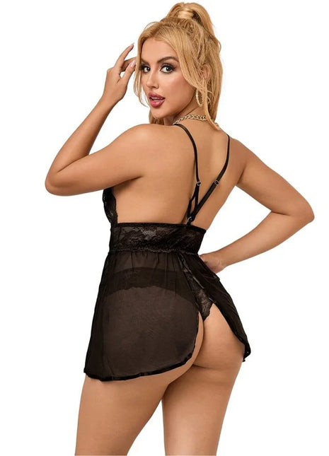 Blumenzauber Babydoll: Eleganz & Verführung - Babydoll