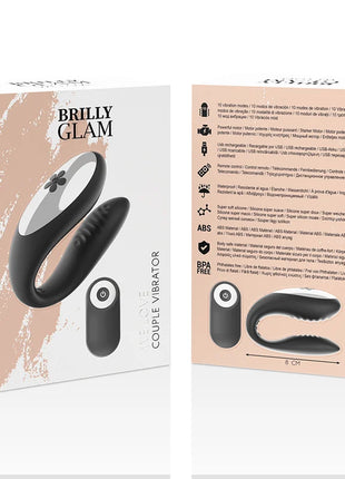 BRILLY GLAM Paarvibrator Schwarz - Paar-Vibrator