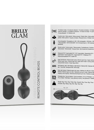 BRILLY GLAM- VIBRIERENDE KEGELPERLEN FERNBEDIENUNG - Chinesische Bälle