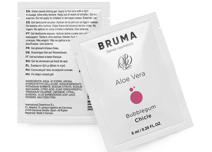 BRUMA - ALOE VERA GLEITGEL BUBBLEGUM GESCHMACK 6 ML - Gleitgel mit Geschmack