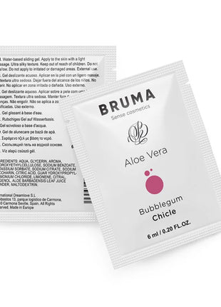 BRUMA - ALOE VERA GLEITGEL BUBBLEGUM GESCHMACK 6 ML - Gleitgel mit Geschmack