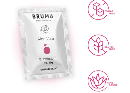 BRUMA - ALOE VERA GLEITGEL BUBBLEGUM GESCHMACK 6 ML - Gleitgel mit Geschmack