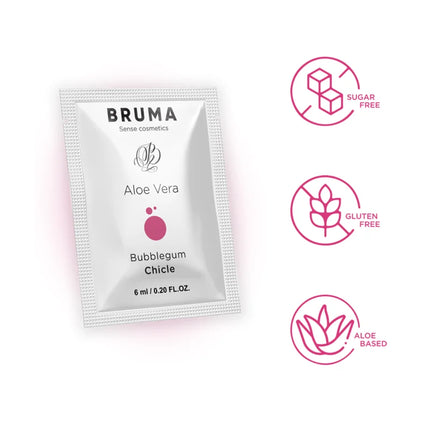 BRUMA - ALOE VERA GLEITGEL BUBBLEGUM GESCHMACK 6 ML - Gleitgel mit Geschmack