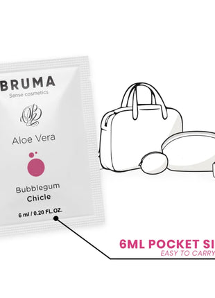 BRUMA - ALOE VERA GLEITGEL BUBBLEGUM GESCHMACK 6 ML - Gleitgel mit Geschmack